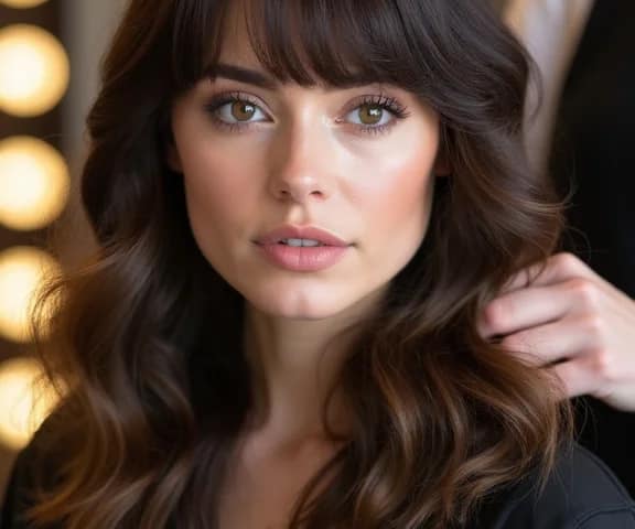Soft & Effortless: How to Style Medium Hair with Curtain Bangs Daily
